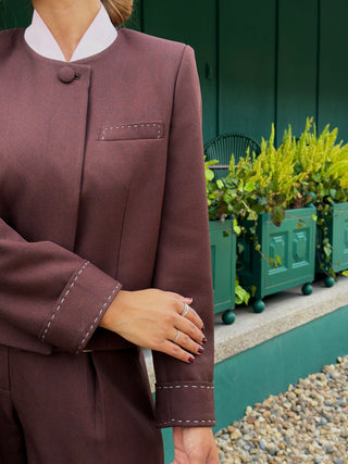 CHAQUETA TRUFA-ROSA