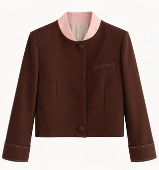 CHAQUETA TRUFA-ROSA