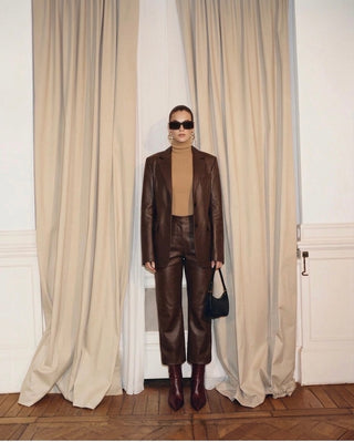 PANTALÓN PIEL MOCHA
