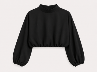 CAMISA CREPÉ NEGRA
