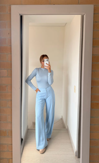 PANTALÓN CREPÉ CERÚLEO