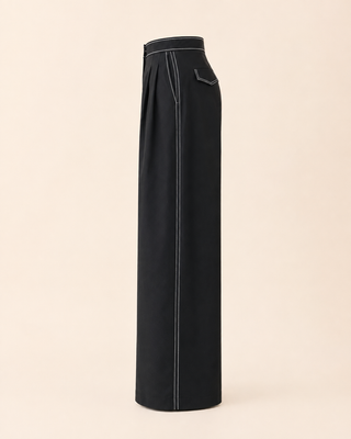 PANTALÓN PALAZZO HILO NEGRO
