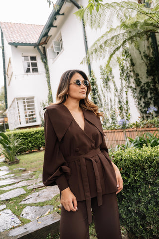 CAMISÓN SASTRE MOCHA