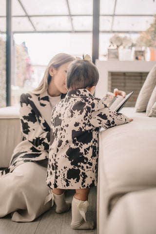 ABRIGO COW PRINT BABY