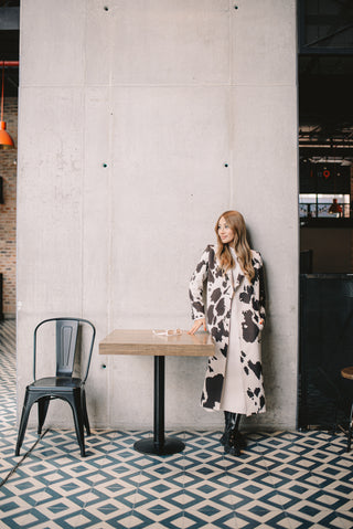 ABRIGO COW PRINT
