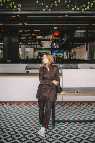 PANTALÓN TRAJE CUADROS