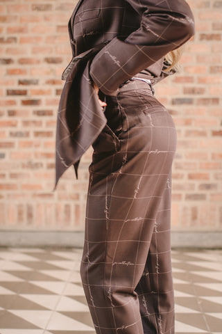 PANTALÓN TRAJE CUADROS