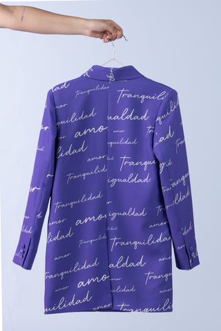 BLAZER VIOLETA PRINT
