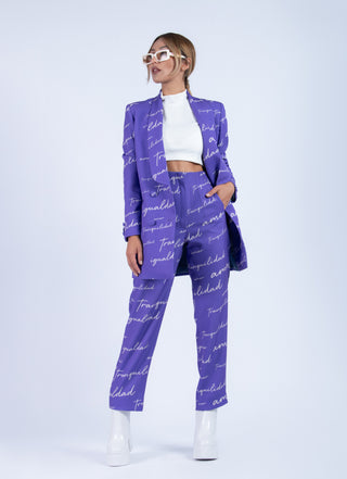 BLAZER VIOLETA PRINT